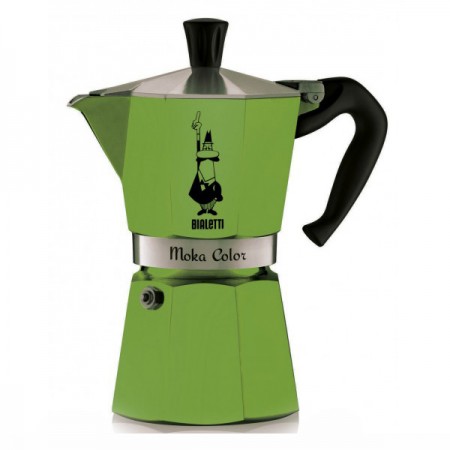 Bialetti MOKA EXPRESS COLOR, зеленая, 6 порций, Арт. 1163