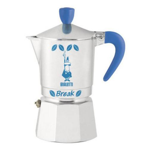 Bialetti Break, 3 порции, голубая ручка, Арт. 1872